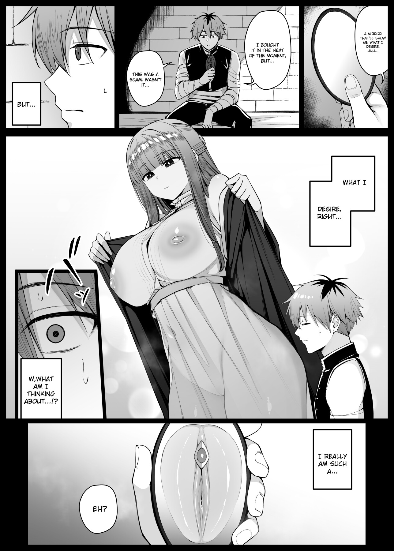 Hentai Manga Comic-Stark gets a mirror that projects whatever he desires-Read-1